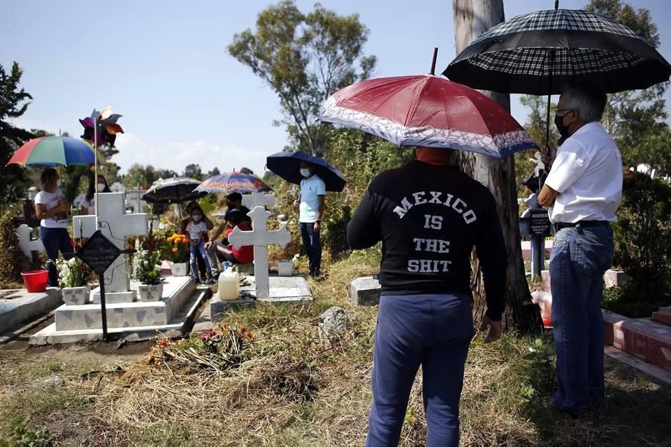 Personas que asistieron al Panteón Civil de Dolores encontraron tumbas de sus familiares abandonadas y saqueadas tras ausencia por pandemia.