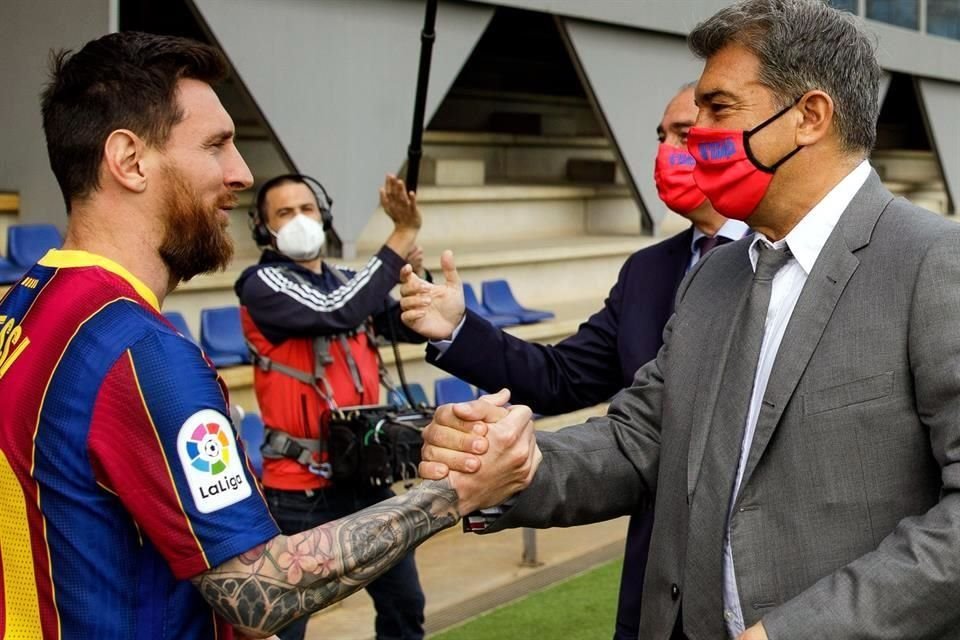Laporta confía en lograr la renovación del argentino.