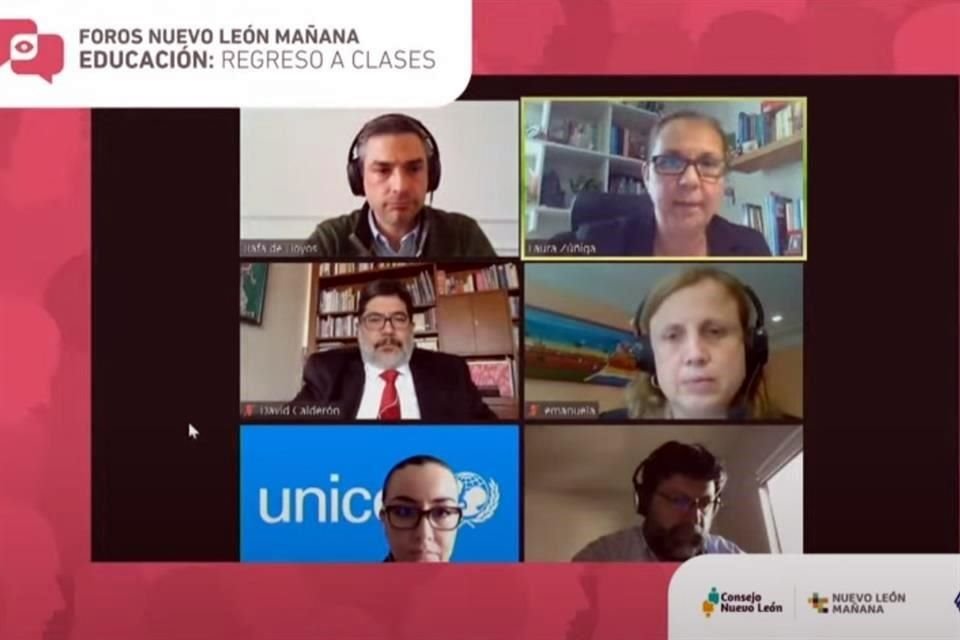 El foro virtual Nuevo León Mañana 'Regreso a clases', organizado por Consejo Nuevo León, reunió a especialistas locales e internacionales.