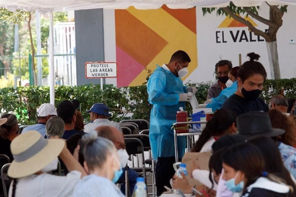En Tlajomulco se aplicaron 22 mil 104 dosis del biológico de Pfizer-BioNTech, el 75.57 por ciento de las enviadas por la Federación.