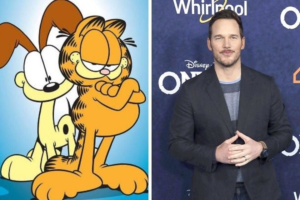 Chris Pratt dará voz a Garfield en un nuevo filme de animación.