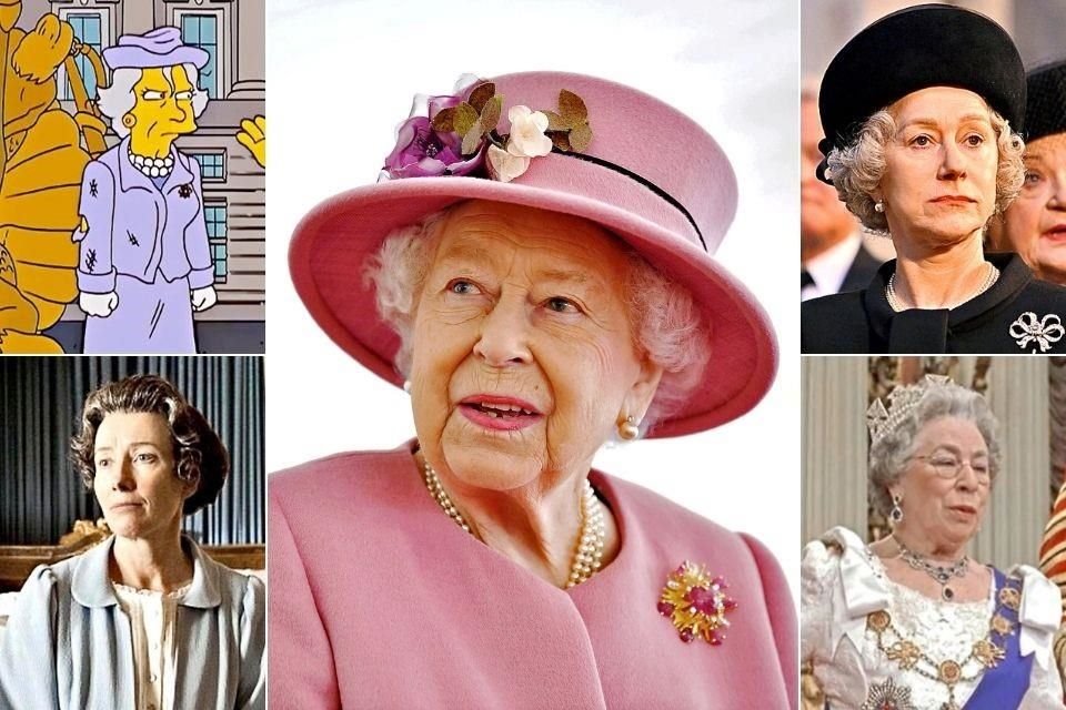 La Reina Isabel II ha sido representada en cine y TV en varias ocasiones, como en 'Los Simpson', 'The Queen', entre otros.