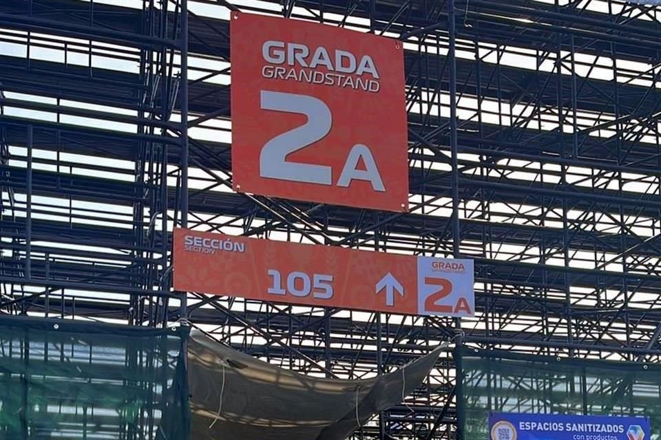 La grada 2A estará abierta en su todalidad este sábado.