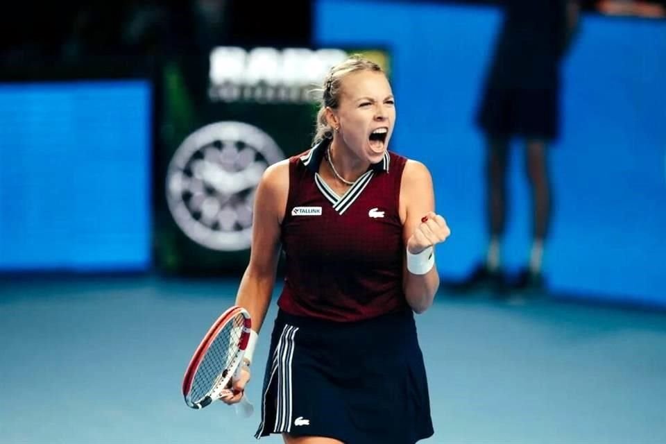 Anett Kontaveit será la primera tenista de Estonia que compita en las Finales de la WTA.