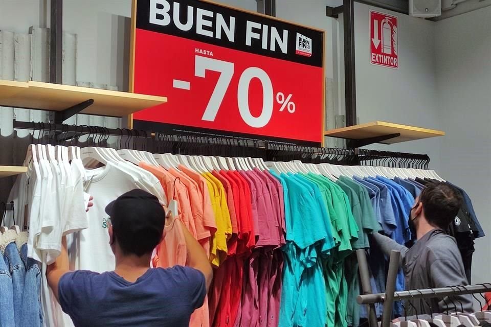 Los principales giros beneficiados con el Buen Fin, que se llevará a cabo del 17 al 20 de noviembre, serán ropa y calzado, pantallas, celulares y accesorios.