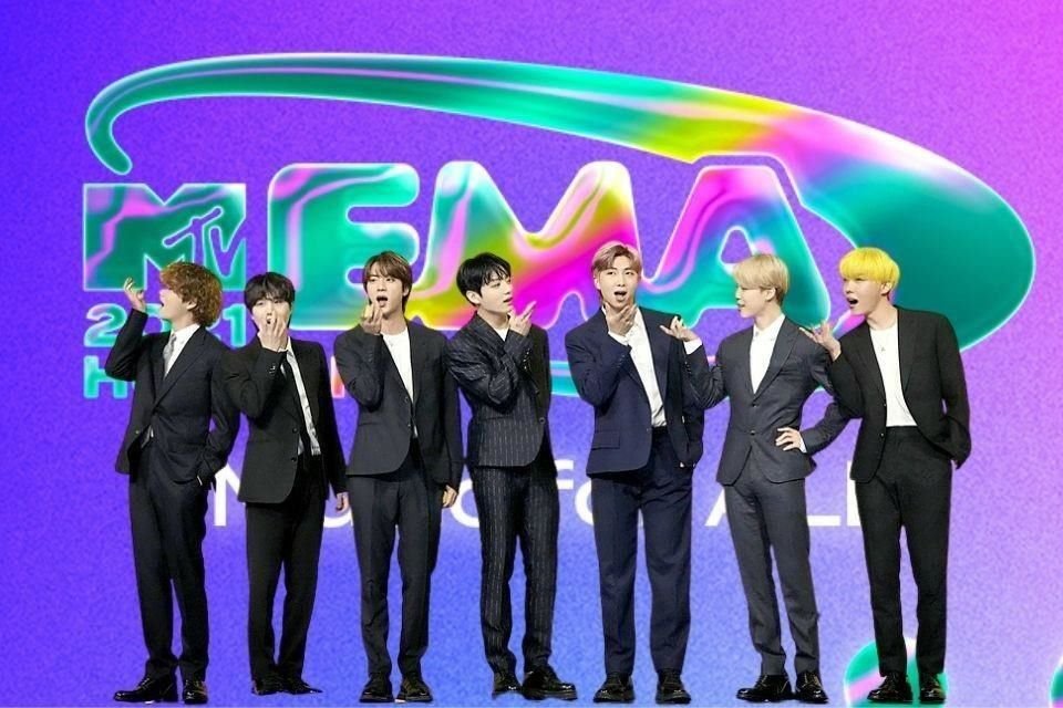 El grupo surcoreano BTS ganó los premios a Mejor Pop, Mejor K-Pop, Mejor Grupo y Los Más Grandes Fans en los MTV EMAs.