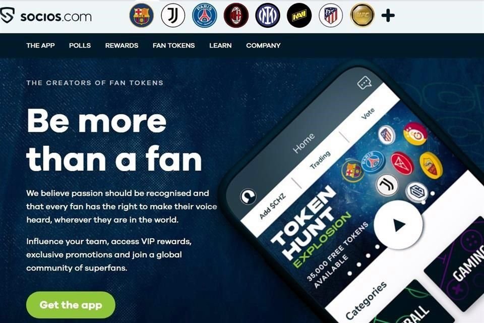 Varios clubes en el mundo usan los Fan Tokens.