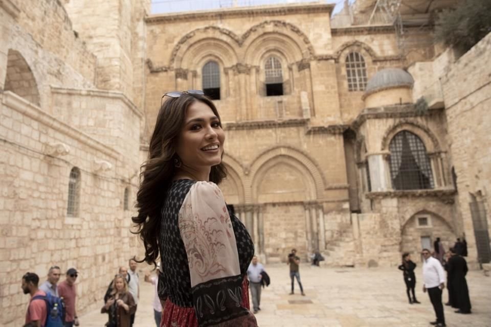 Andrea Meza visitó Jerusalén.