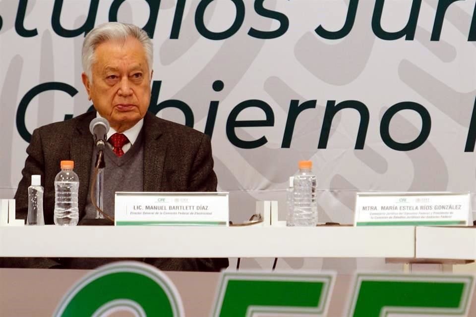 Manuel Bartlett, director de CFE.