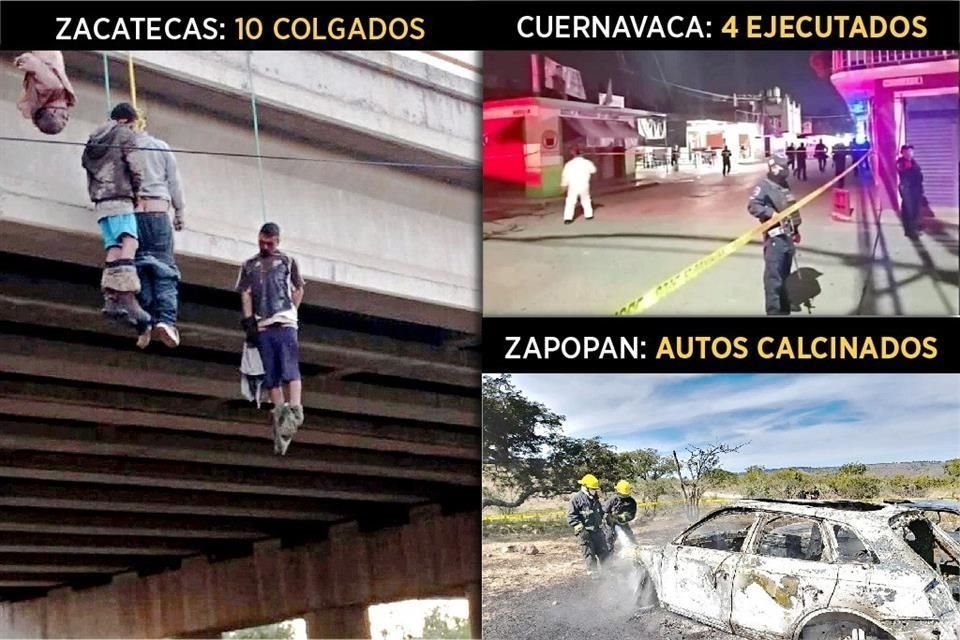 En medio de persecución a CJNG, se han registrado muertes y plagios en Zacatecas, Morelos y Jalisco, zonas que intenta controlar el Cártel.