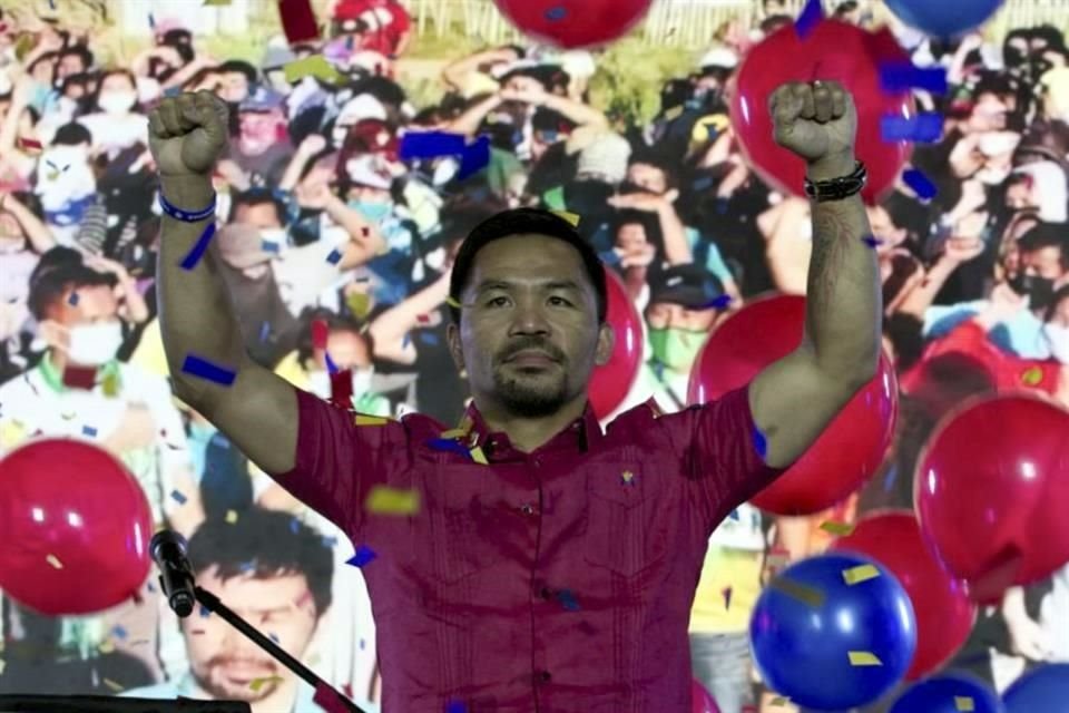 Manny Pacquiao busca ser el presidente de Filipinas.