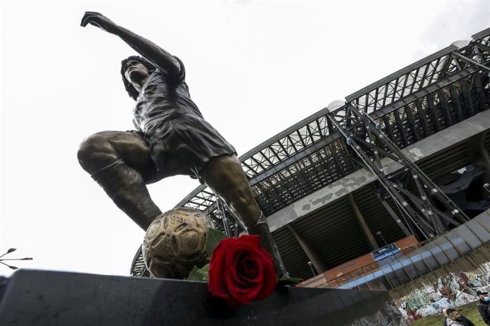 Maradona es muy querido en esta ciudad de Italia.