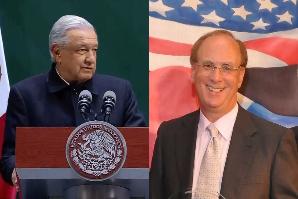 El Presidente desayuna con Larry Fink, CEO de BlackRock.