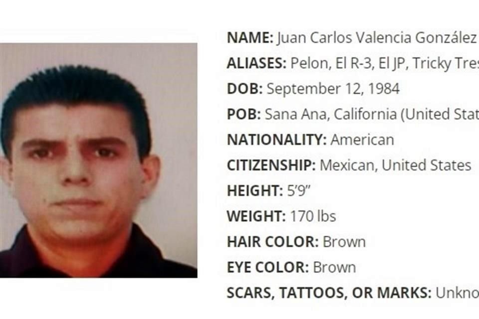 Juan Carlos Valencia González es hijastro de Nemesio Oseguera Cervantes, alias 'El Mencho', líder del Cártel de Jalisco Nueva Generación.