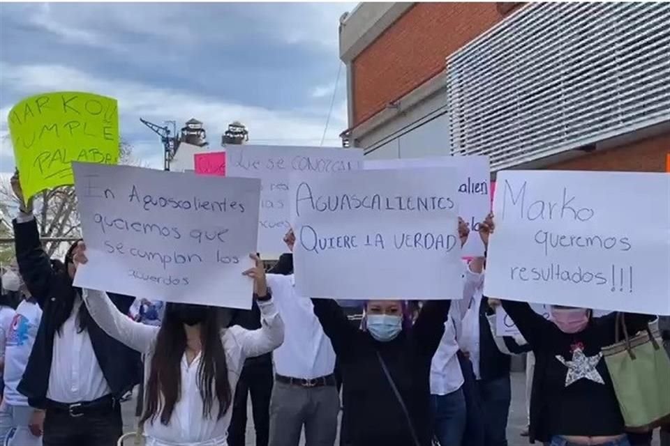 Marko Cortés aseguró que en Aguascalientes la encuesta no será el único método para elegir candidato a Gubernatura, fue recibido con protesta.