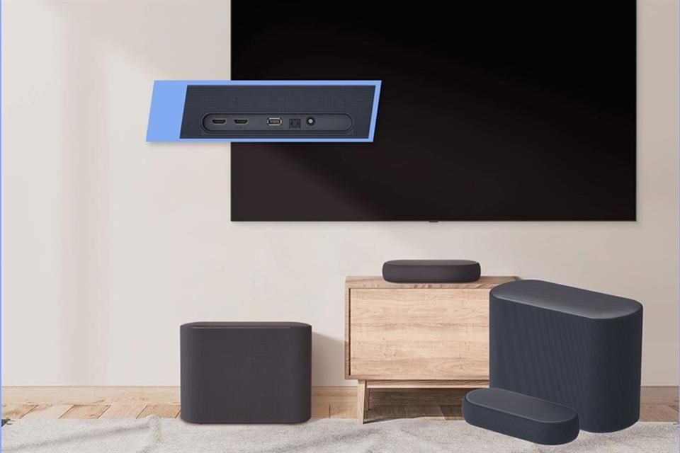 Barra de sonido compacta LG QP5 Éclair de 320W de potencia