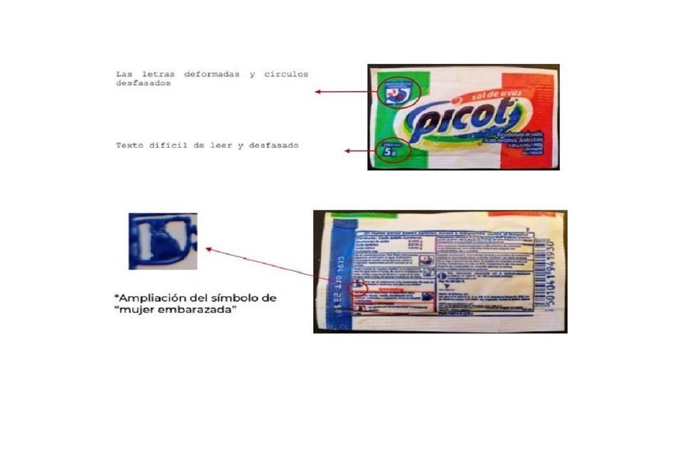 Los sobres falsos presentan número de lote CE94 con fecha de caducidad en octubre de 2023.