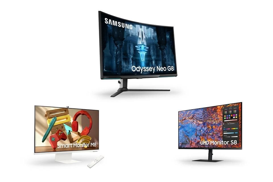 Odyssey Neo G8, Smart Monitor M8 y High Resolution Monitor S8 forman parte del nuevo portafolio.