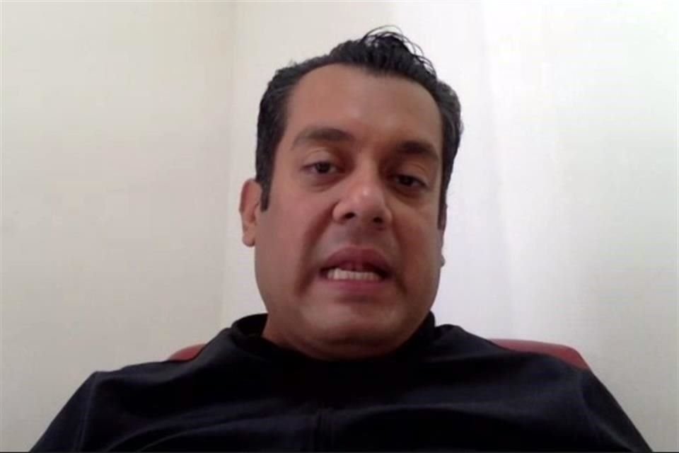 El Presidente de la Cámara baja en conferencia de prensa virtual.