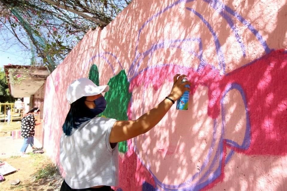 El mural fue creado por el primer aniversario de la desaparición de Wendy.