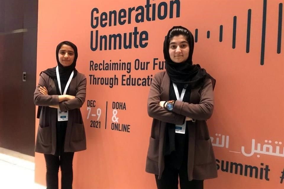 Somaya Faruqi y Ayda Haydarpour participaron en la cumbre de WISE que organiza la Fundación Qatar para la innovación en la educación.