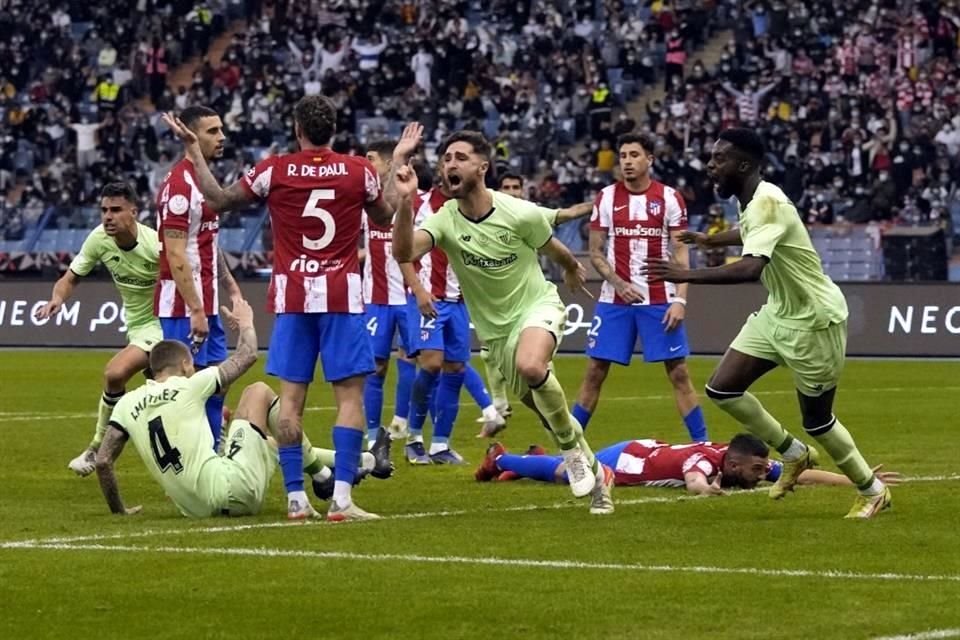 Yeray Álvarez remató con la cabeza para el 1-1.