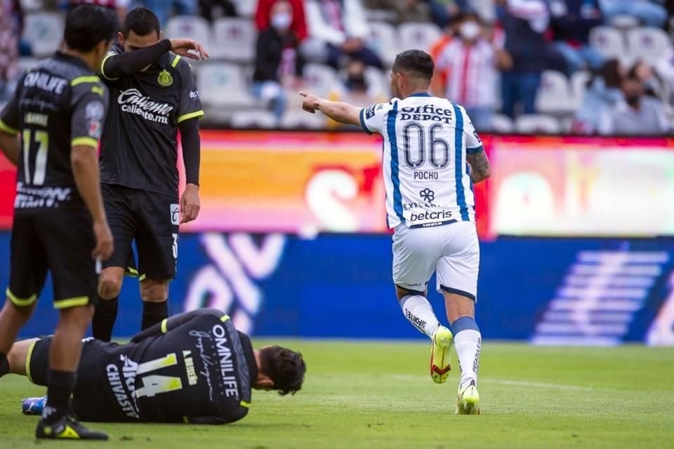 El 'Pocho' Guzmán abrió el marcador para los Tuzos.