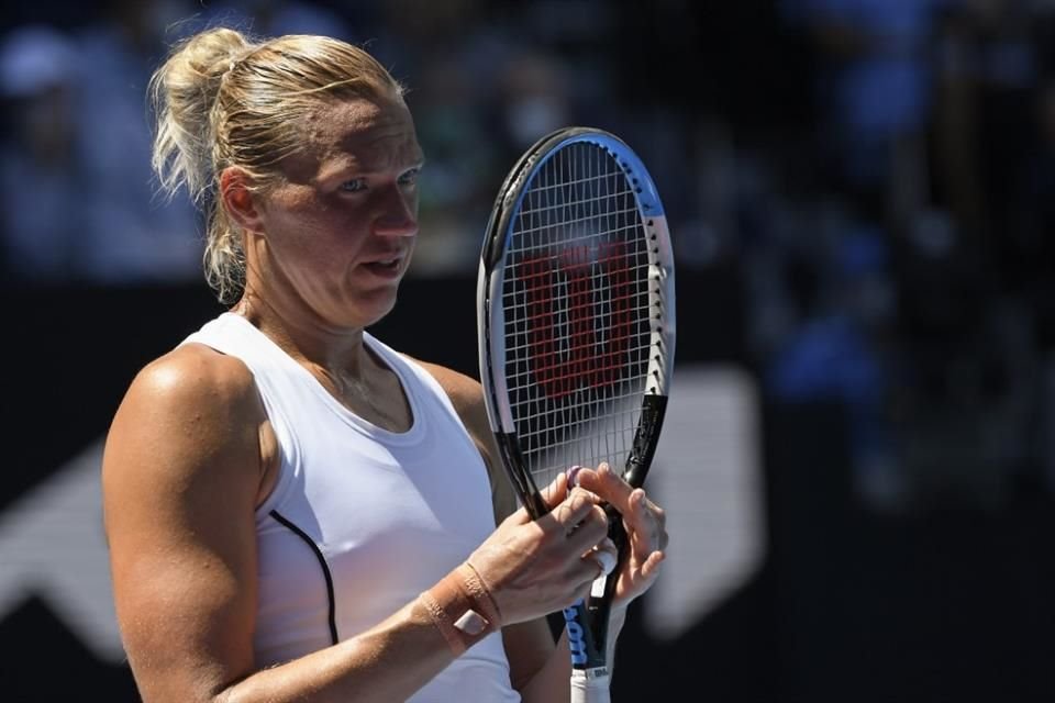 Kaia Kanepi vendió cara la derrota.