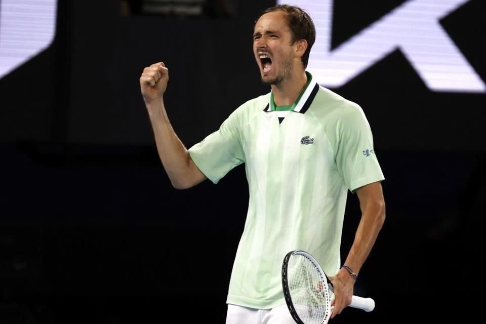 Daniil Medvedev consiguió avanzar a la Semifinal del Abierto de Australia.