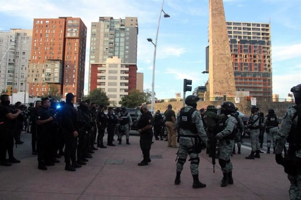 Las corporaciones se congregaron antes de las 18:00 horas de este miércoles en la Glorieta Niños Héroes, para dirigirse a Pueblo Quieto.