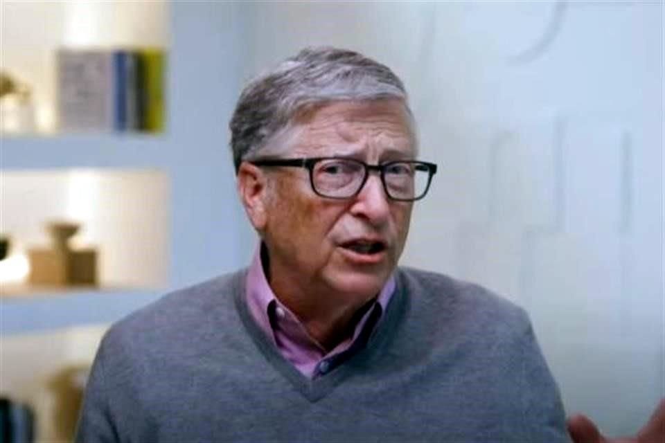 Bill Gates durante su mensaje en la cumbre climática de Biden.