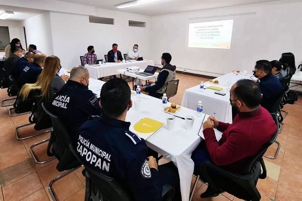 Los Comisarios de Guadalajara, Zapopan, Tlaquepaque, Tonalá, El Salto y Tlajomulco se reunieron con personal de la Comisión de Búsqueda de Personas del Estado de Jalisco.