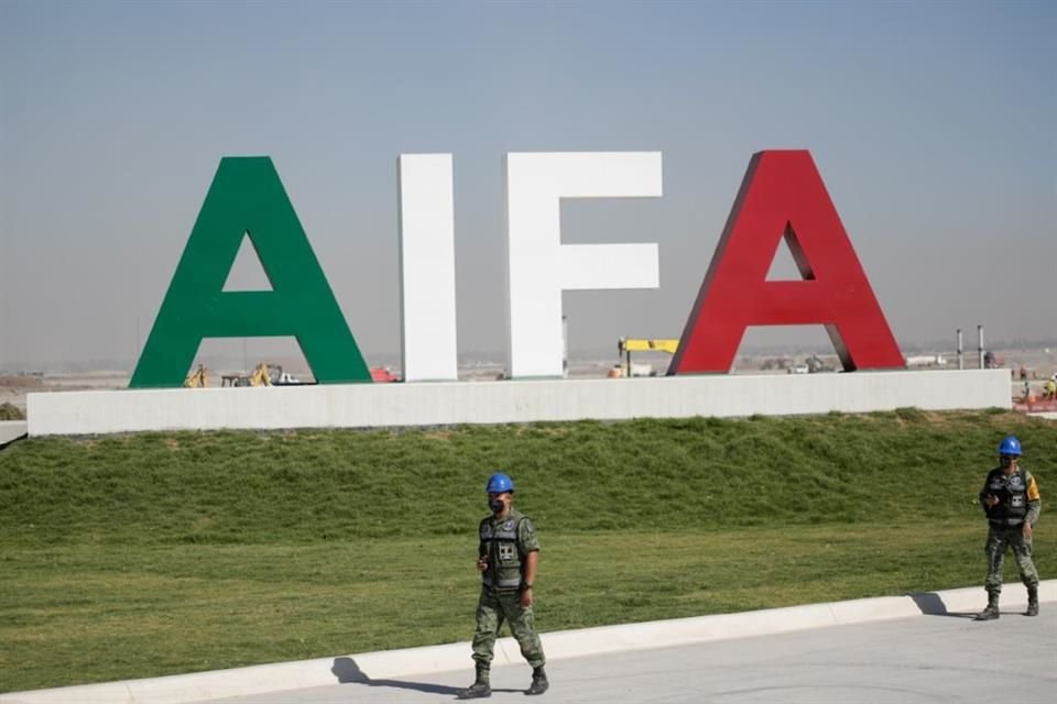 Siglas del Aeropuerto Internacional Felipe Ángeles (imagen 2 de febrero de 2022).