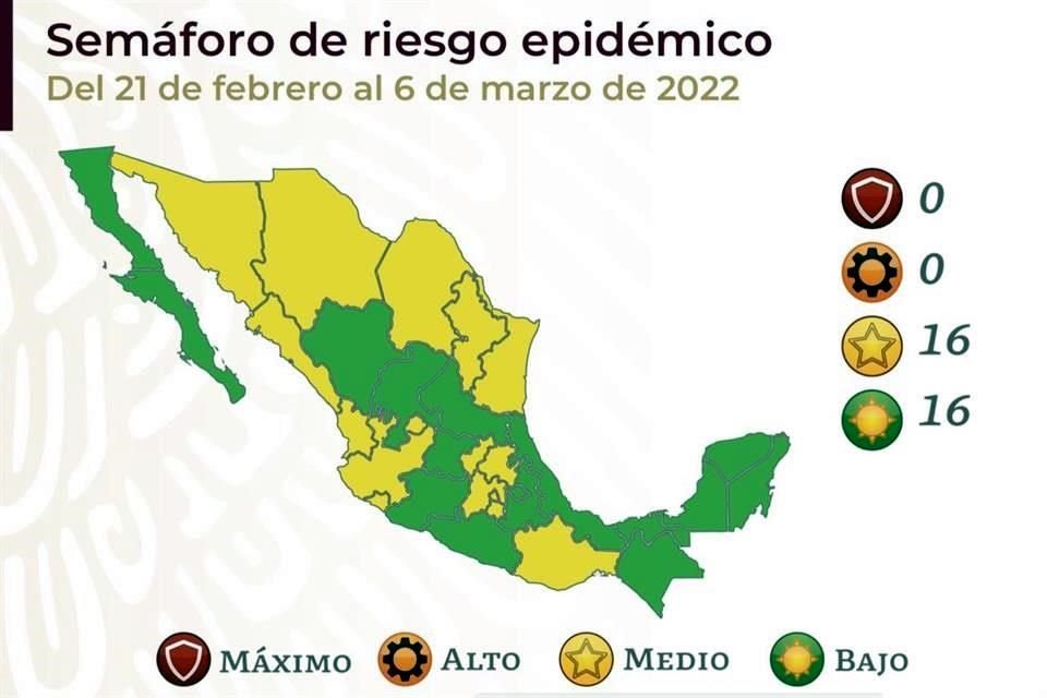 En 15 días, Jalisco bajó sus indicadores Covid-19 y le alcanzó para bajar de naranja a amarillo en el Semáforo de Riesgo Epidemiológico Nacional.