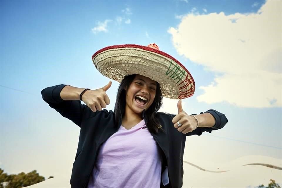 Emma Raducanu se estrena este día en la cancha del Abierto de Zapopan.