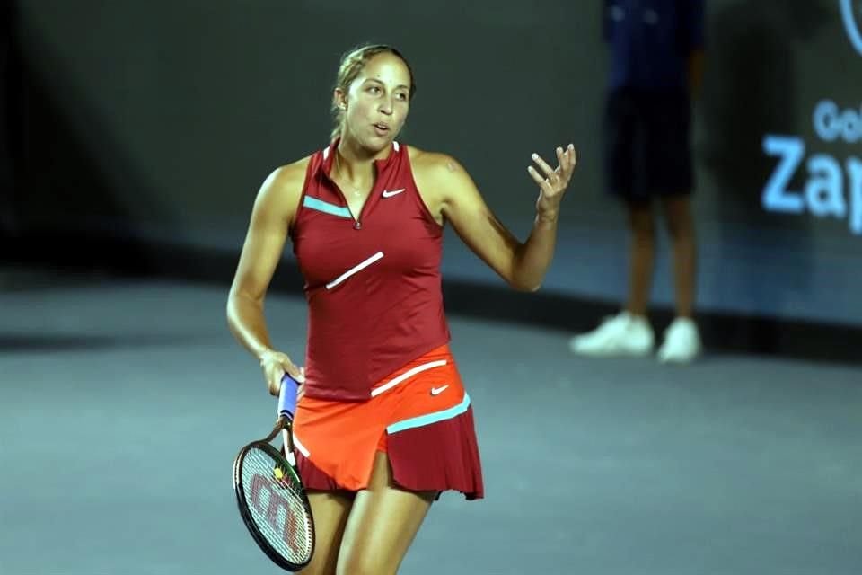 Madison Keys quedó fuera del Abierto AKRON Zapopan.