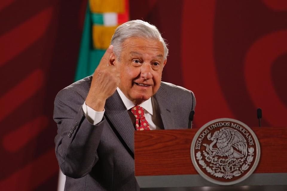 Andrés Manuel López Obrador en conferencia mañanera.
