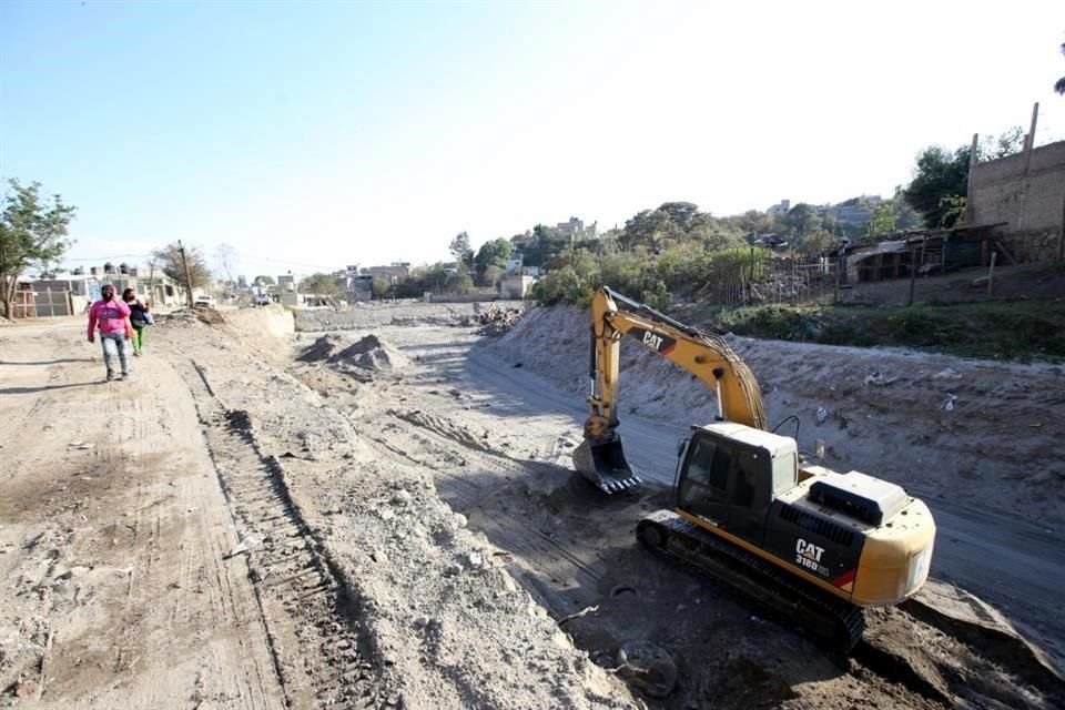 Los trabajos continúan tras el desbordamiento del año pasado en la zona de Arroyo Seco.
