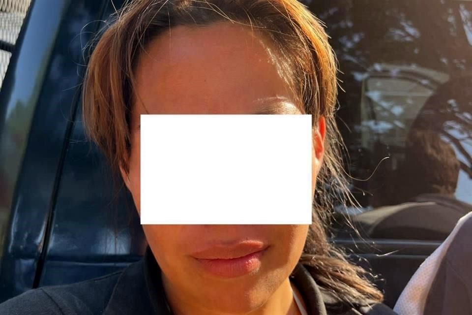 Rocío Araceli, de 27 añoS, es una de las dos personas detenidas en el lugar.