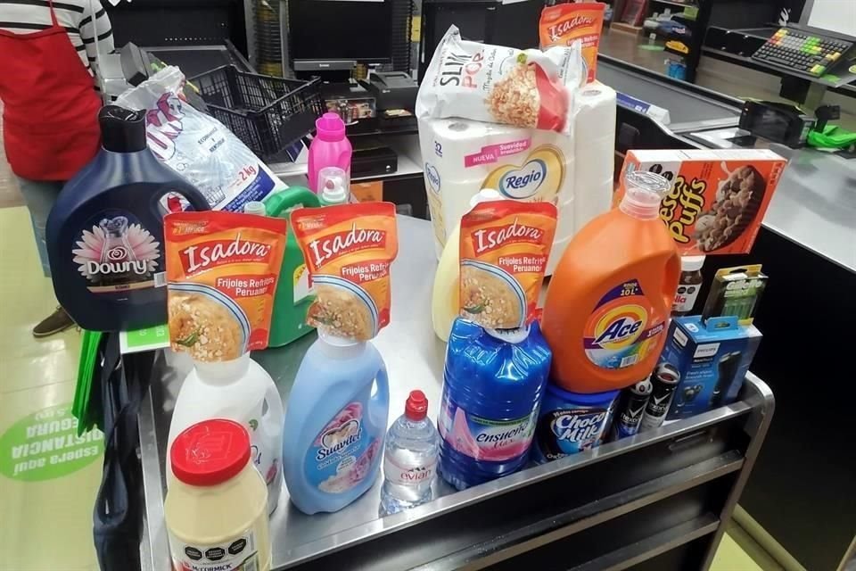 Los productos en su mayoría eran detergentes y suavizantes.