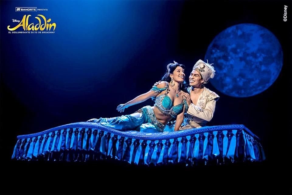 El musical producido por Morris Gilbert, 'Aladdin', se presenta en el Teatro Telcel.