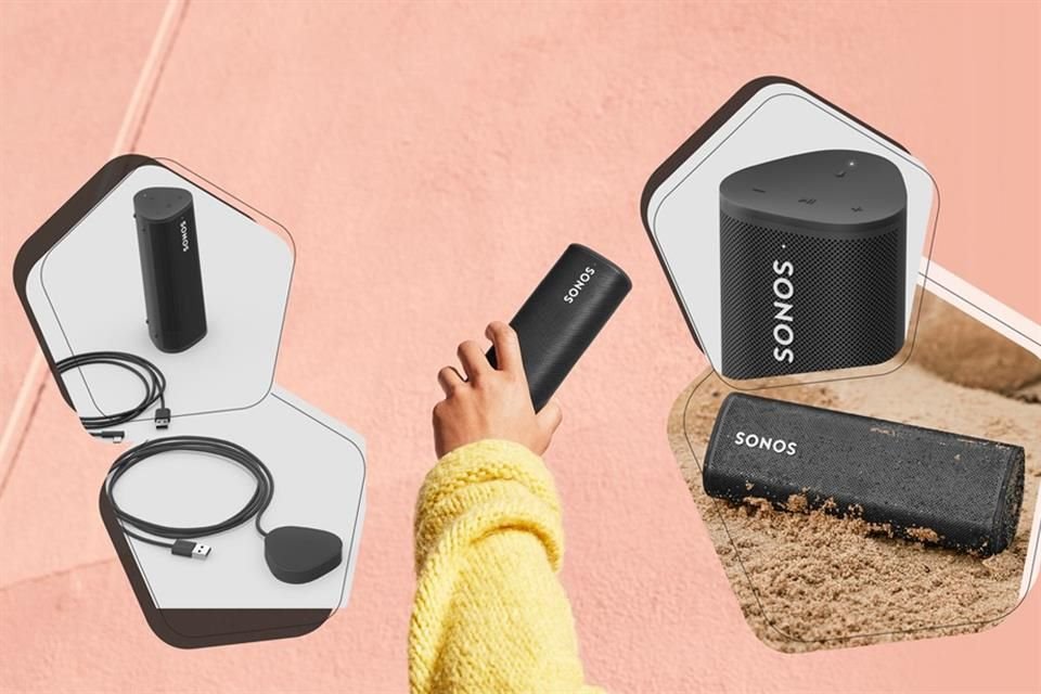 La bocina Sonos Roam es compacta, resistente y muy completa, con soporte a WiFi y Bluetooth y a los asistentes de voz de Google y Amazon.
