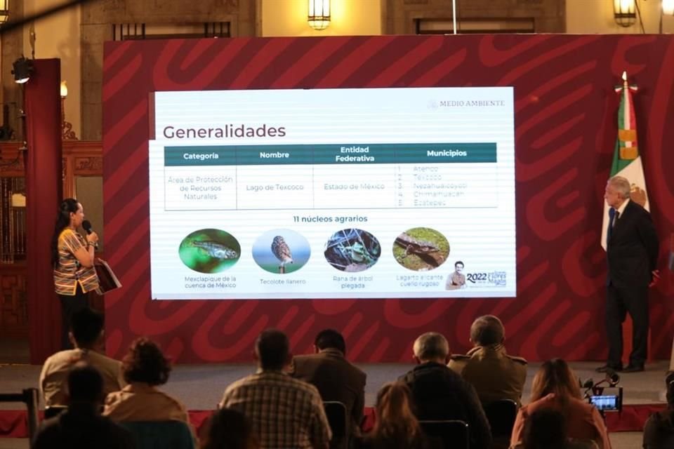 María Luisa Albores González y el Presidente Andrés Manuel López Obrador.