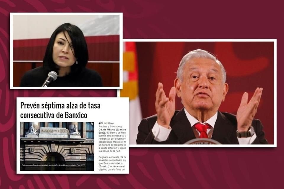 Aunque dijo respetar autonomía de Banxico, AMLO 'madrugó' a esa institución al revelar que decidió aumentar la tasa de interés al 6.5%.