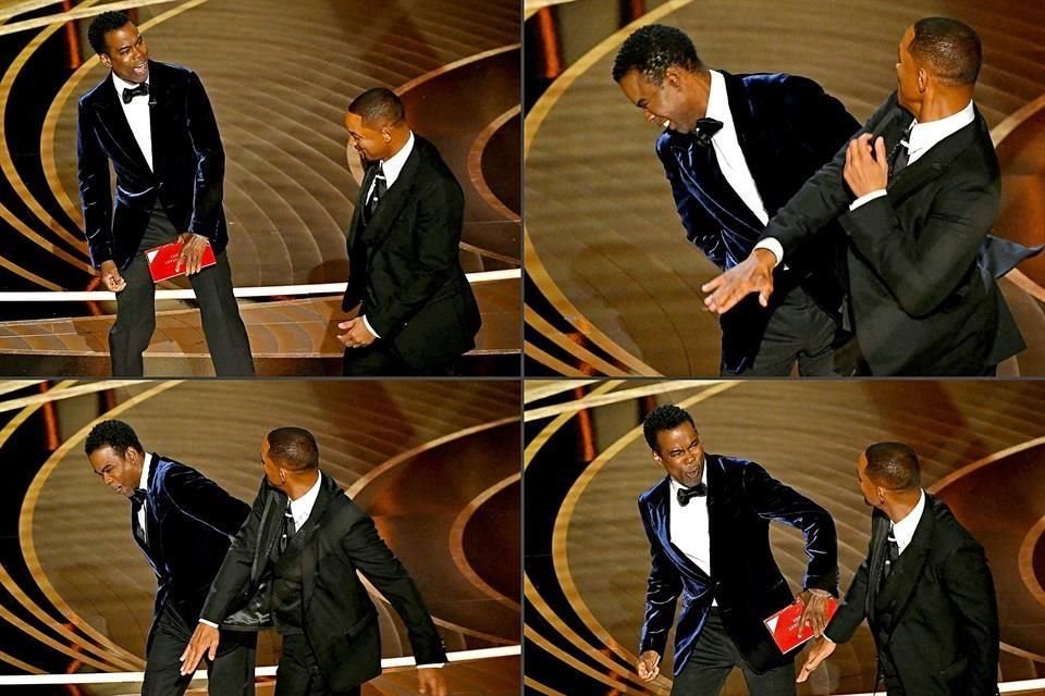 Will Smith abofeteó a Chris Rock en el escenario de la 94 Entrega del Óscar.