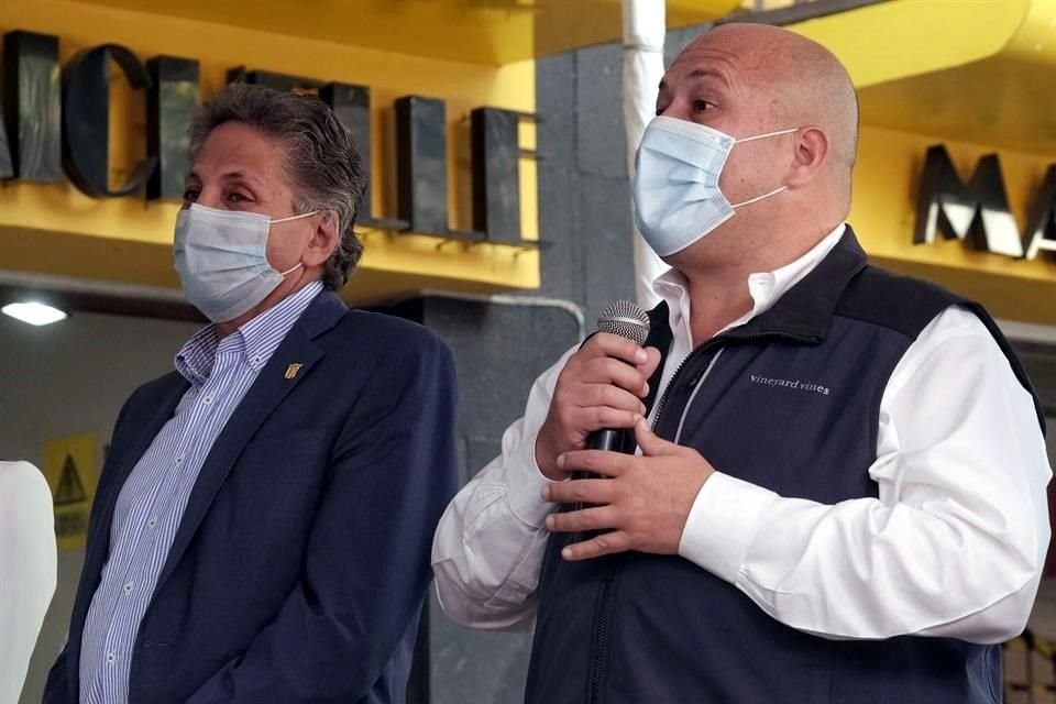El Alcalde Juan José Frangie, y el Gobernador Enrique Alfaro.
