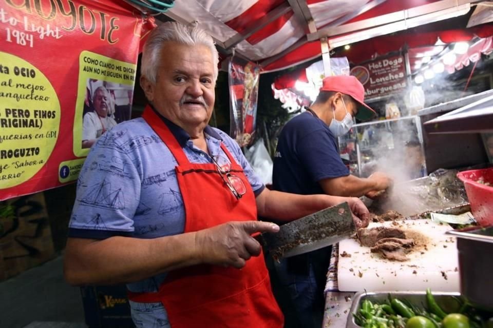 José Benjamín González, propietario de Tacos Benjas.