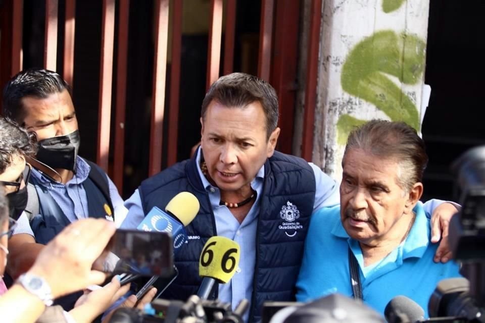 El Alcalde de Guadalajara, Pablo Lemus, en entrevista sobre el incendio del Mercado San Juan de Dios.