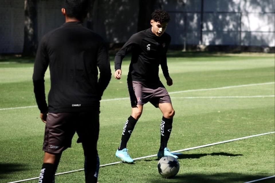 Jeremy Márquez, en el entrenamiento del Atlas.