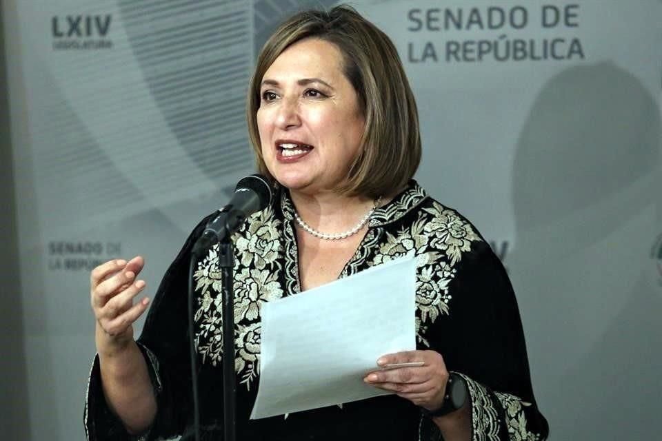 Xóchitl Gálvez, senadora panista.